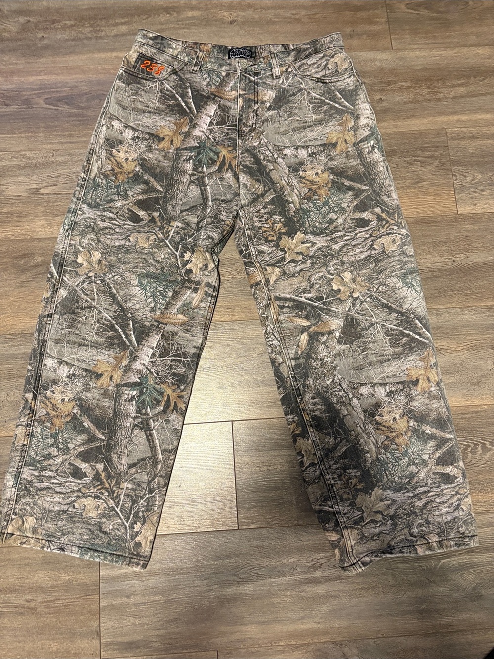 Digits238 Robo denim camouflage baggy jeans